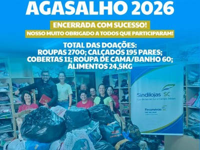 Encerramos mais uma Campanha do Agasalho com o cora��o cheio de gratid�o! 💙